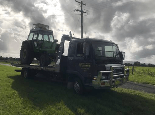 towing a tractor