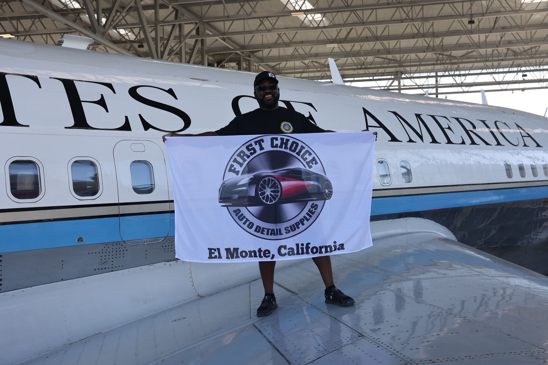 Air Force One Detailing Team Mate picture. Me and First Choice Auto Detail Supply.