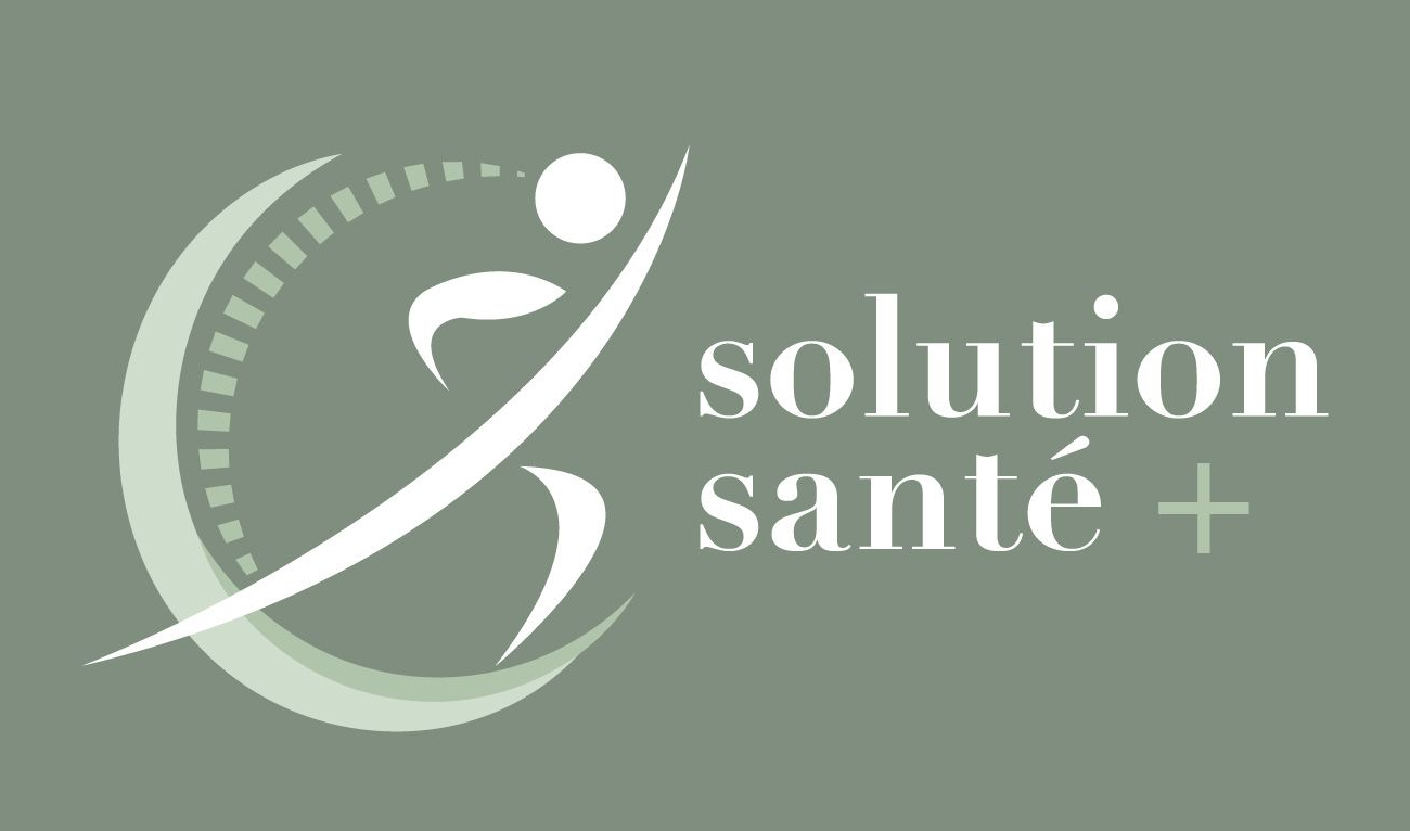 C'est un logo pour une entreprise appelée solution santé +.