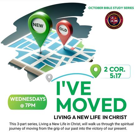 Prayer Encounter flyer: Man praying, flames, prayer shawl, text in white/orange. Every Thursday, Zoom.