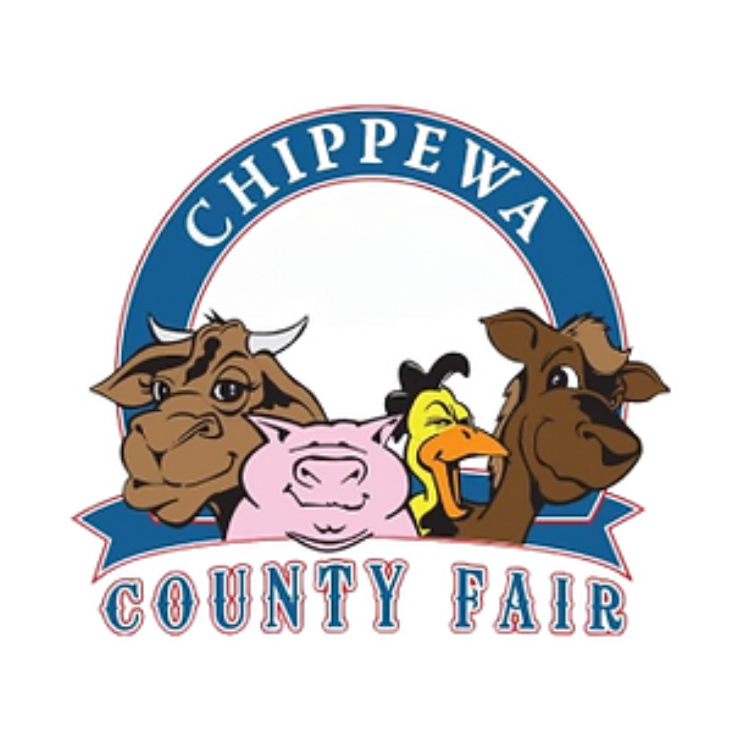 A logo for the chippewa county fair