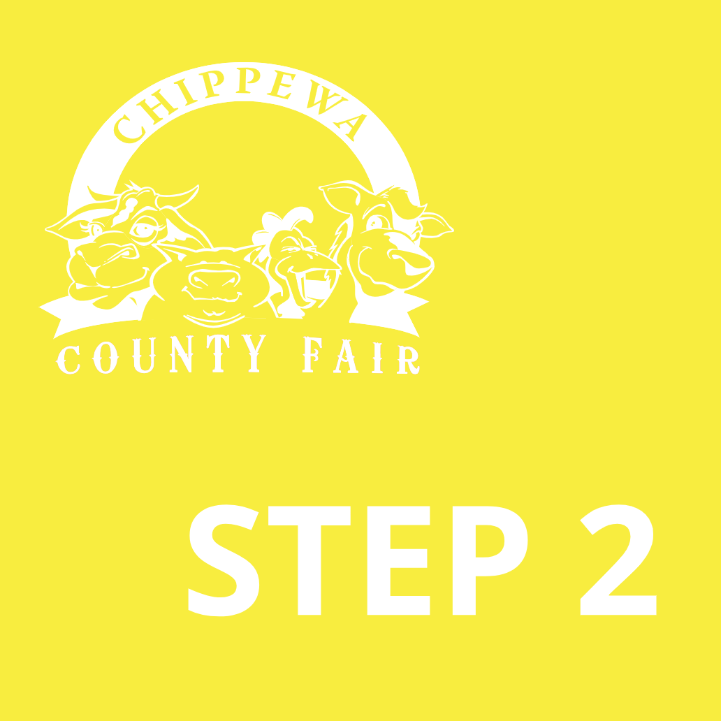 A yellow sign that says step 2 on it