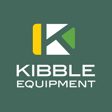 A logo for kibble equipment is on a green background.