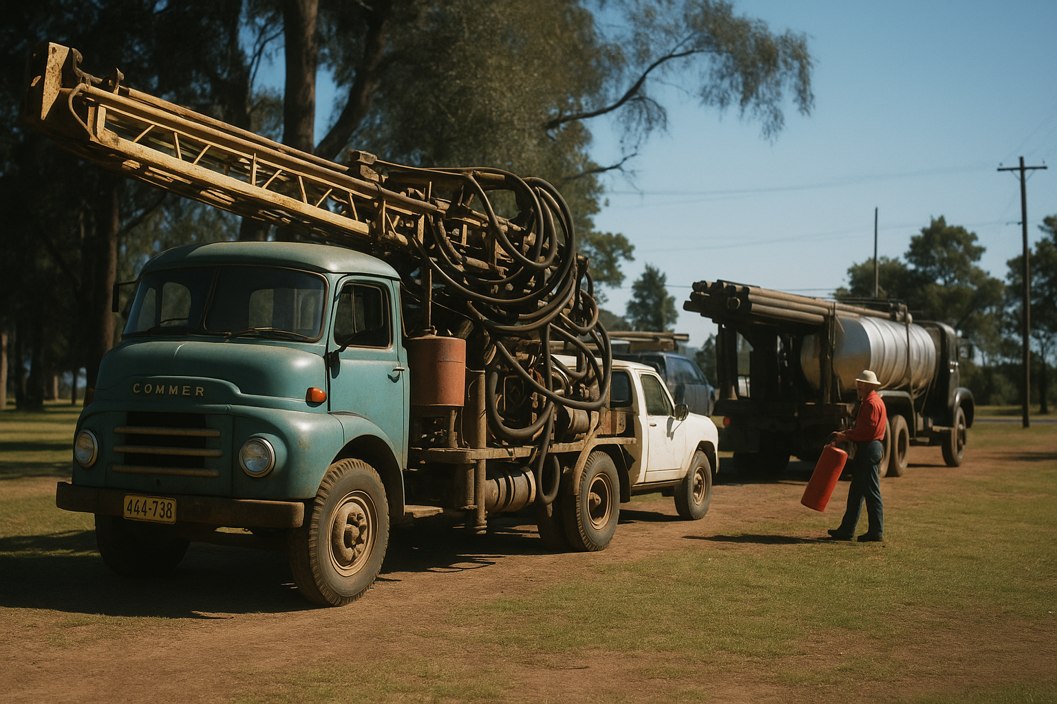 Slade Drill in the early days in regional NSWs.