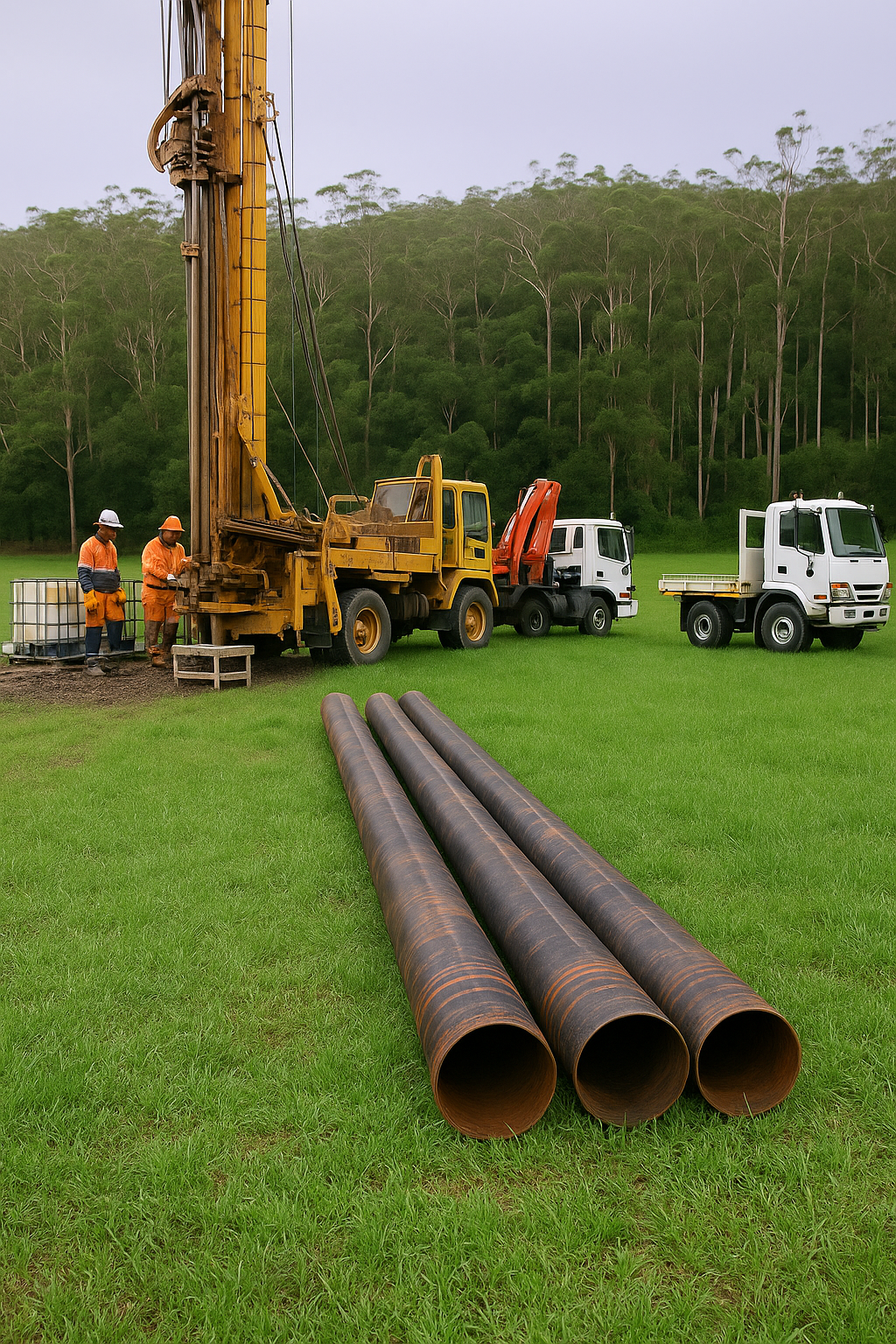 Rural water bore drilling in regional NSWs