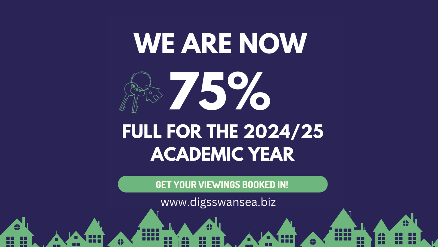 We Are Now More than 75% Full For the 2024/25 Academic Year!
