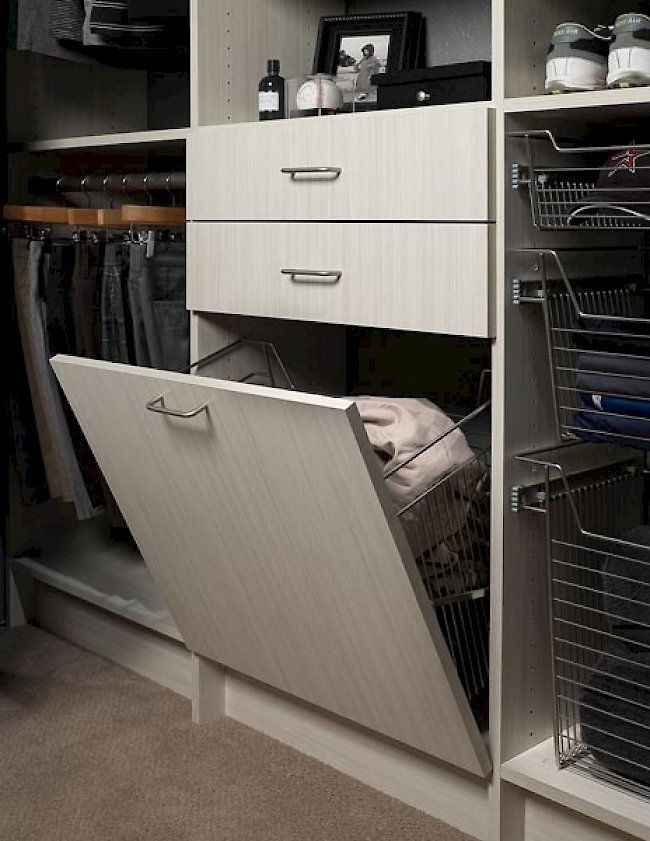 Built-In Laundry Hampers