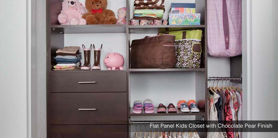 Flat Panel Kids' Custom Closet System