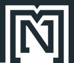 A black and white logo with the letter n in a square.