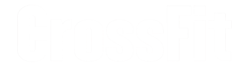 The word crossfit is written in black on a white background.