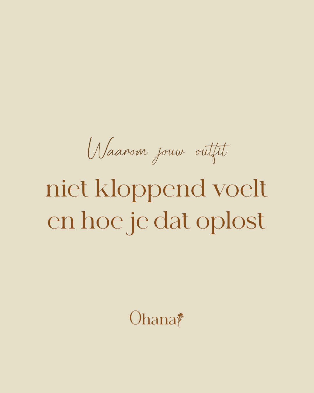 Afbeelding van Instagram post waarom je outfit niet kloppend voelt en hoe je dat oplost