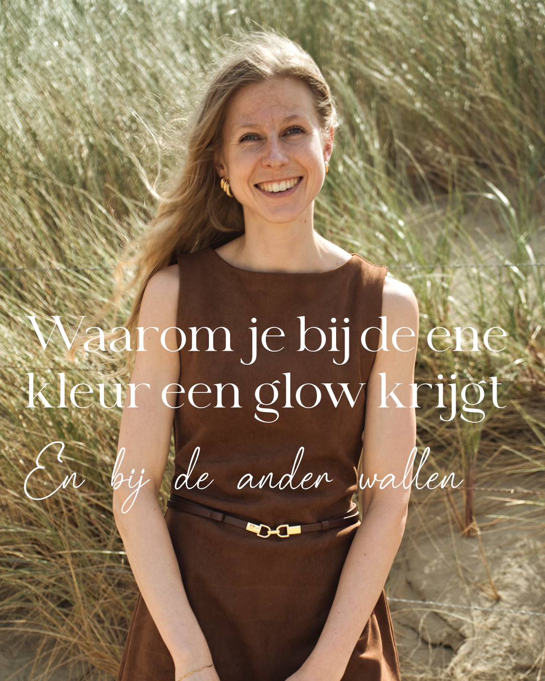 Afbeelding van Instagram post over het effect van kleur op je gezicht