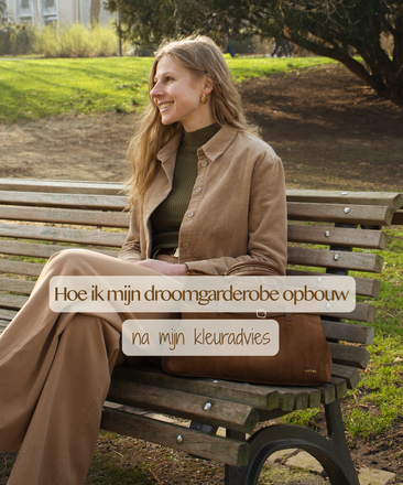 Afbeelding van Instagram post over hoe ik mijn droomgarderobe opbouw na mijn kleuradvies