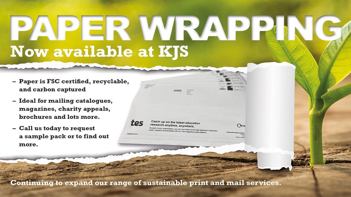 Paper Wrapping Is Now Available At KJS We Are Direct Mail Paper Wrapping Is Now Available At KJS We Are Direct Mail