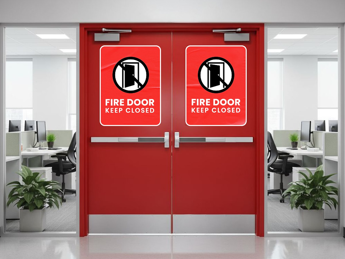 Fire Door having the label as Fire Door Keep Closed