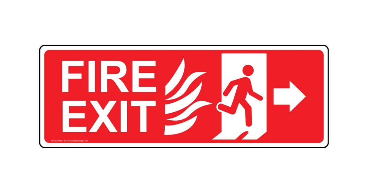 Fire Exit Sign