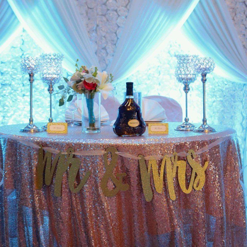 King Palace Turquoise Wedding Uplighting