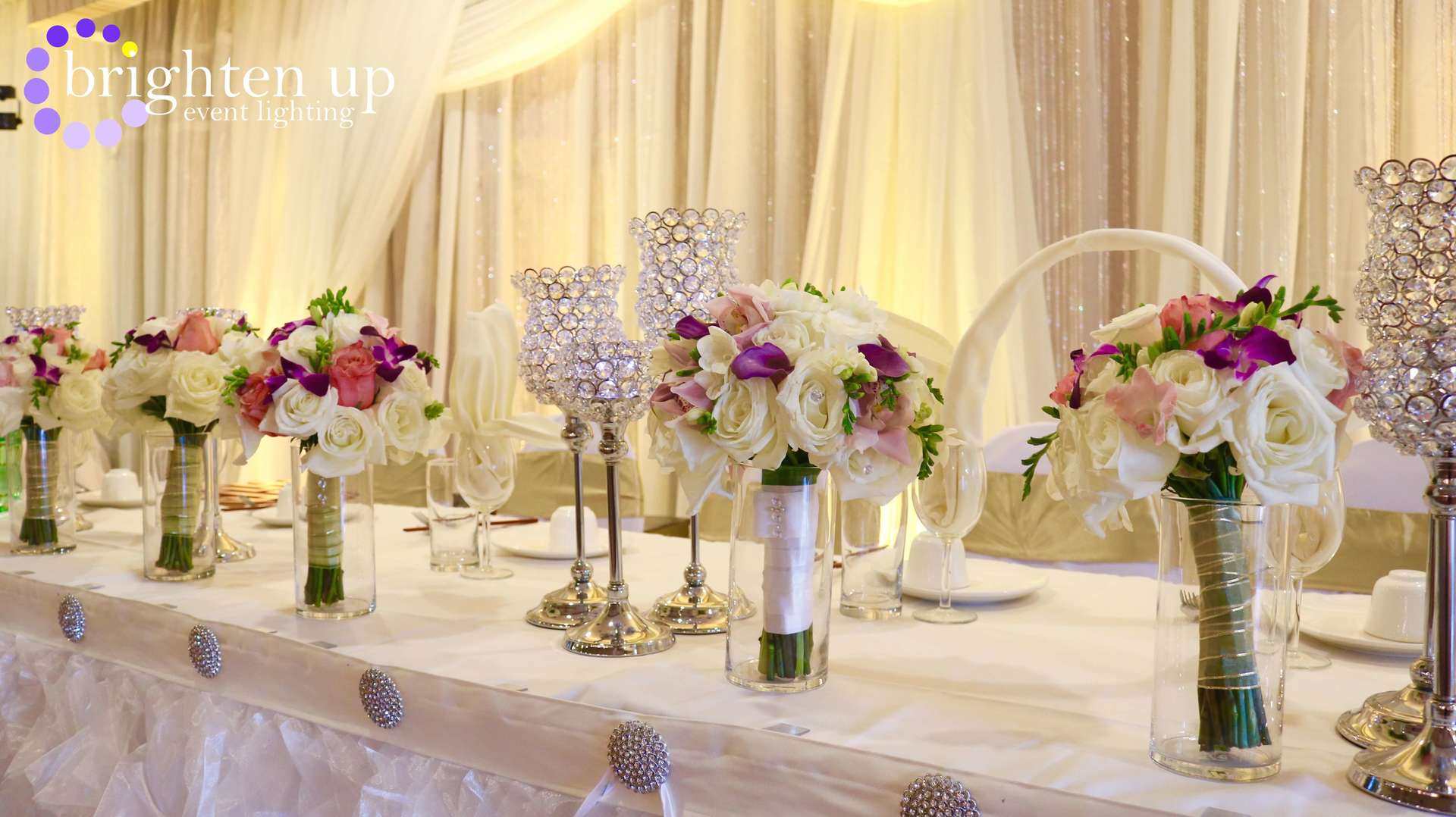 Asian Pearl Restaurant Wedding Sacramento Uplighting Brighten Up Event Lighting  Amber