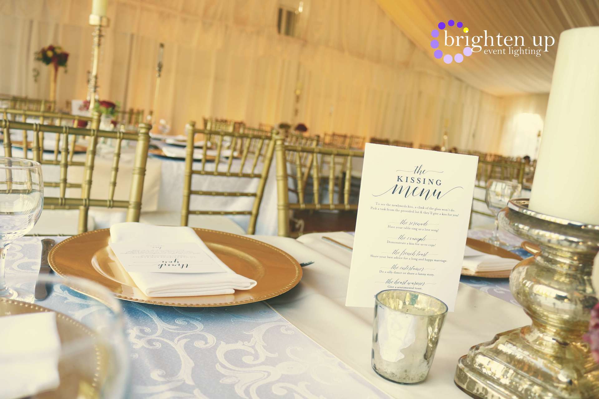 Grand Island Mansion Amber Wedding Sacramento Gold Uplighting Brighten Up Event Lighting