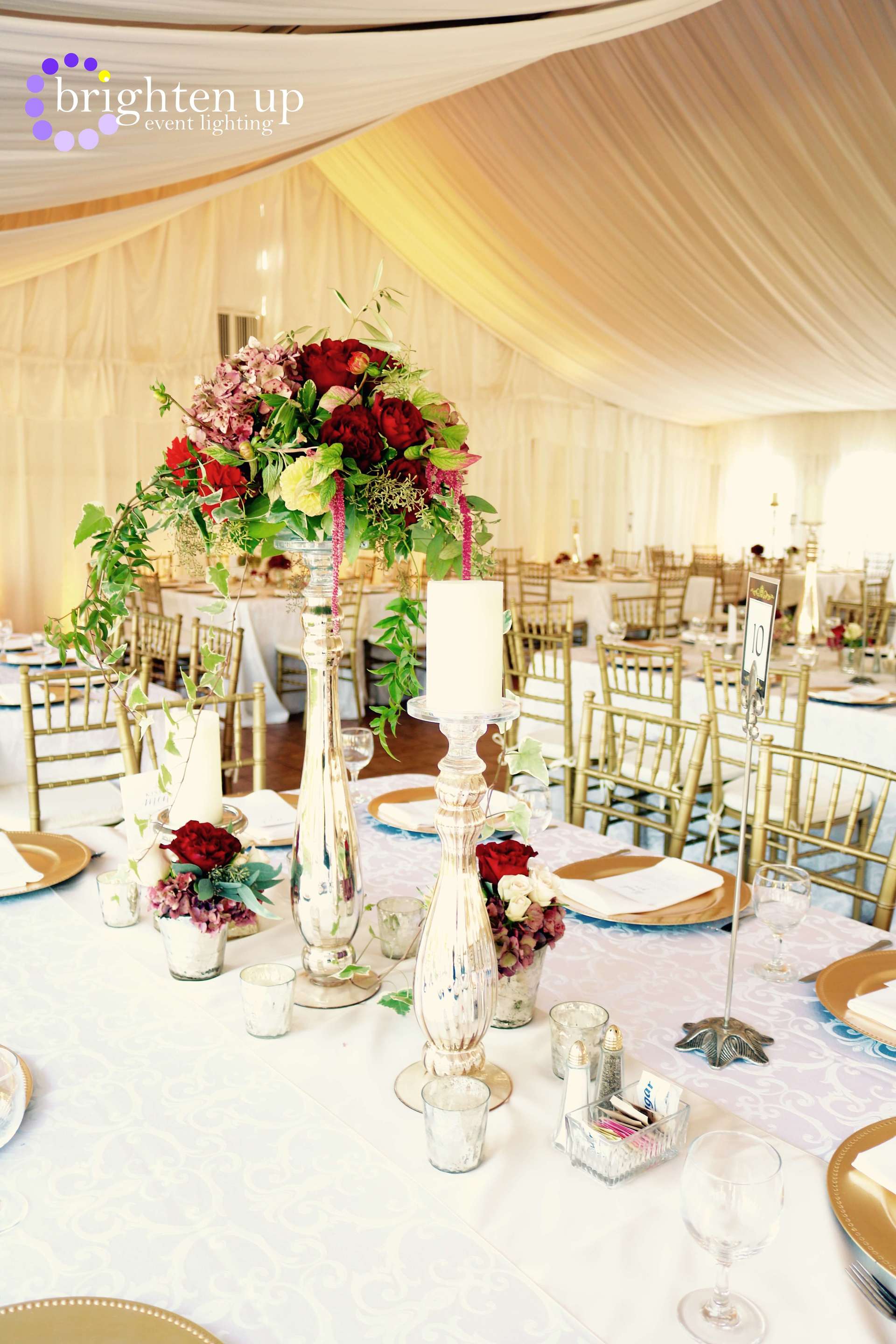 Grand Island Mansion Amber Wedding Sacramento Gold Uplighting Brighten Up Event Lighting