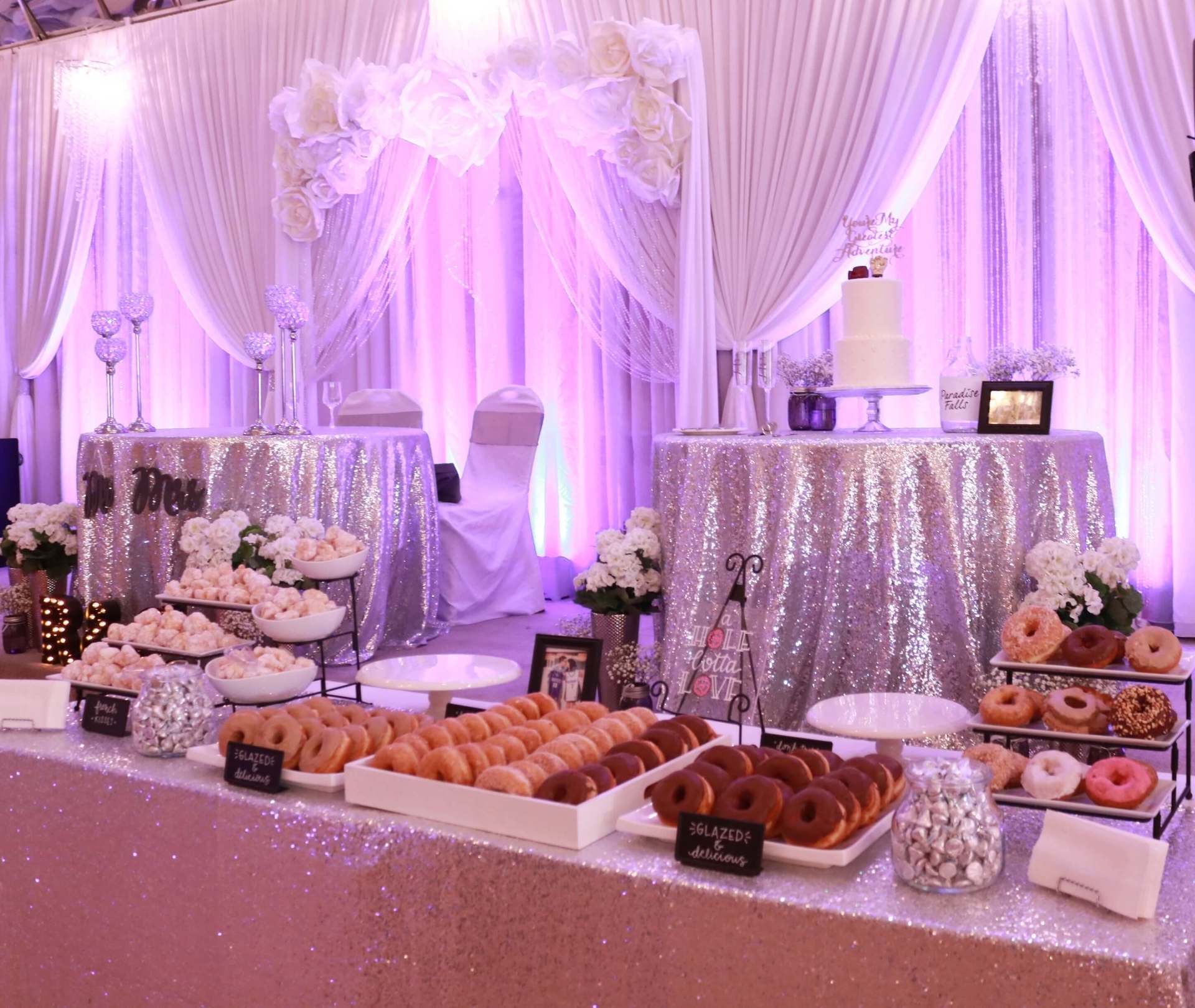 Kings Palace Restaurant Wedding Lavender Sacramento Brighten Up Event Lighting