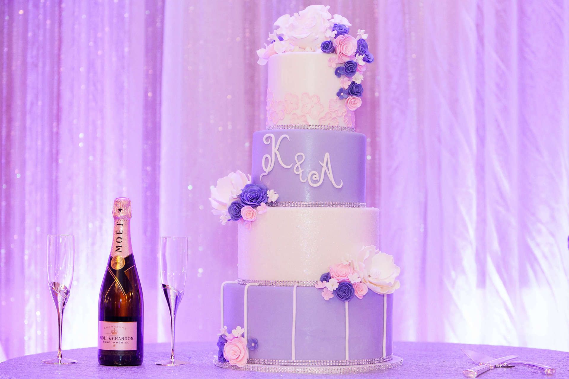 Kings Palace Restaurant Purple Lilac Wedding Sacramento Brighten Up Event Lighting