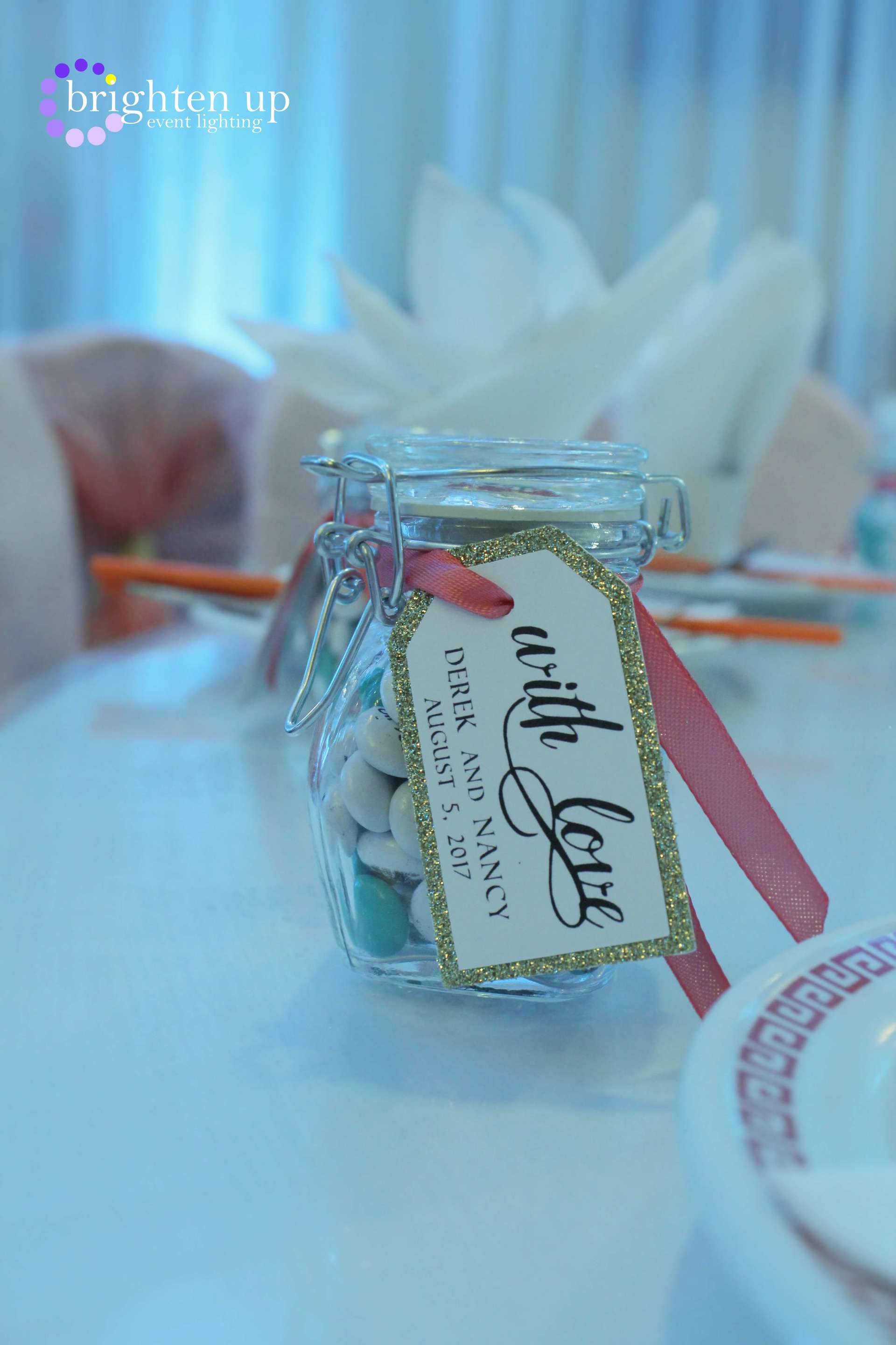 Kings Palace Restaurant Blue Wedding Sacramento Brighten Up Event Lighting