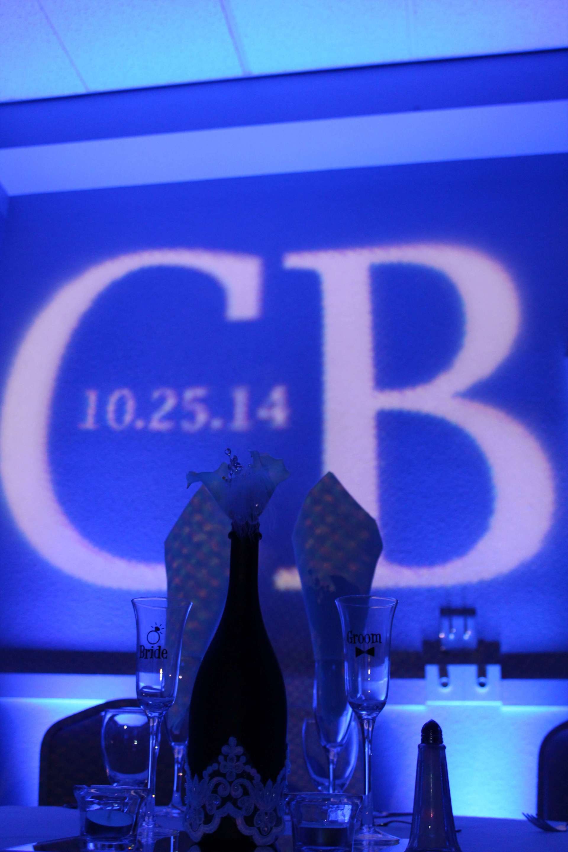 Lake Natoma Inn Hotel Blue Wedding Sacramento Brighten Up Event Lighting