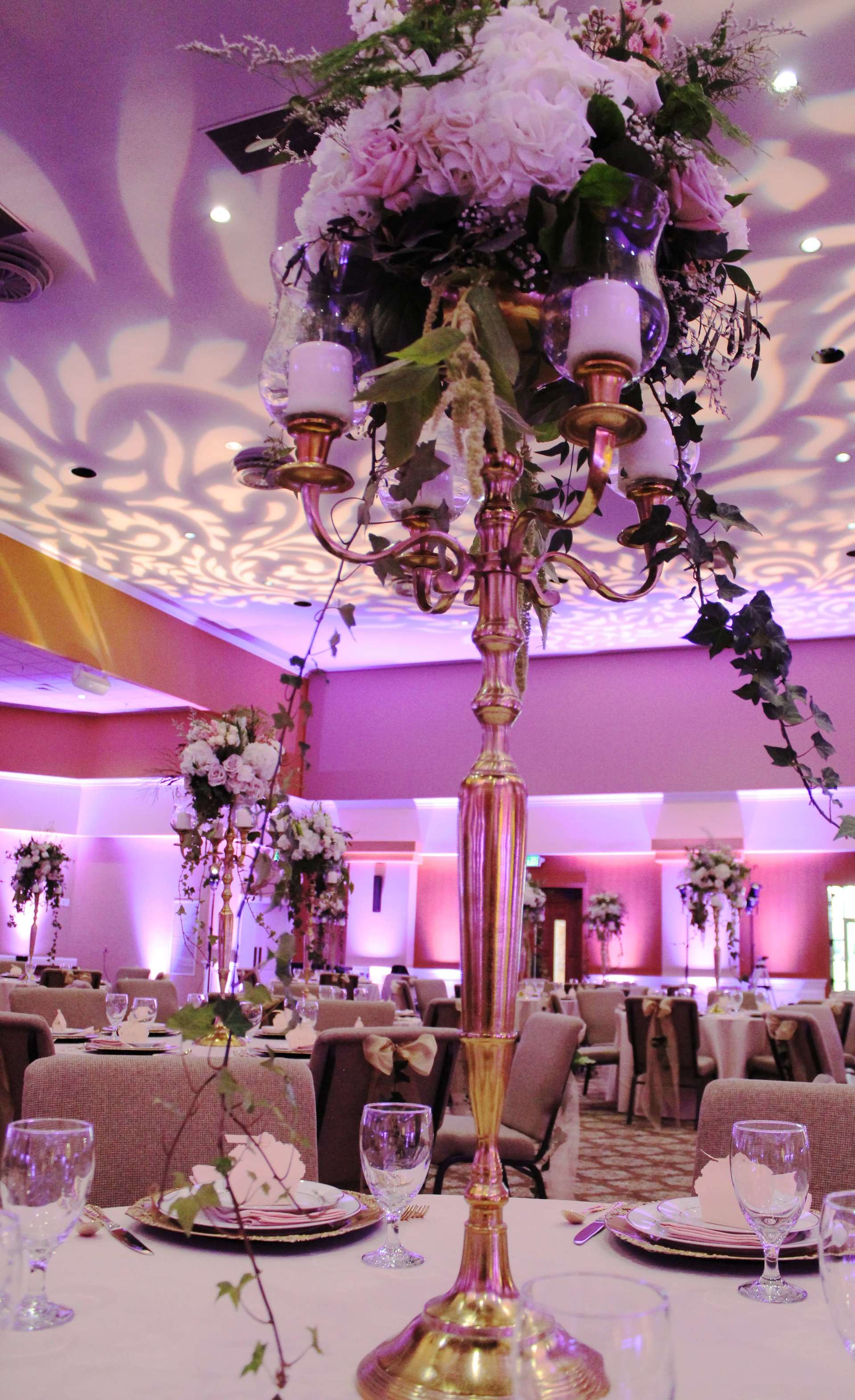 Rocklin Event Center Wedding Purple Uplighting Design Lighting Brighten Up Event Lighting