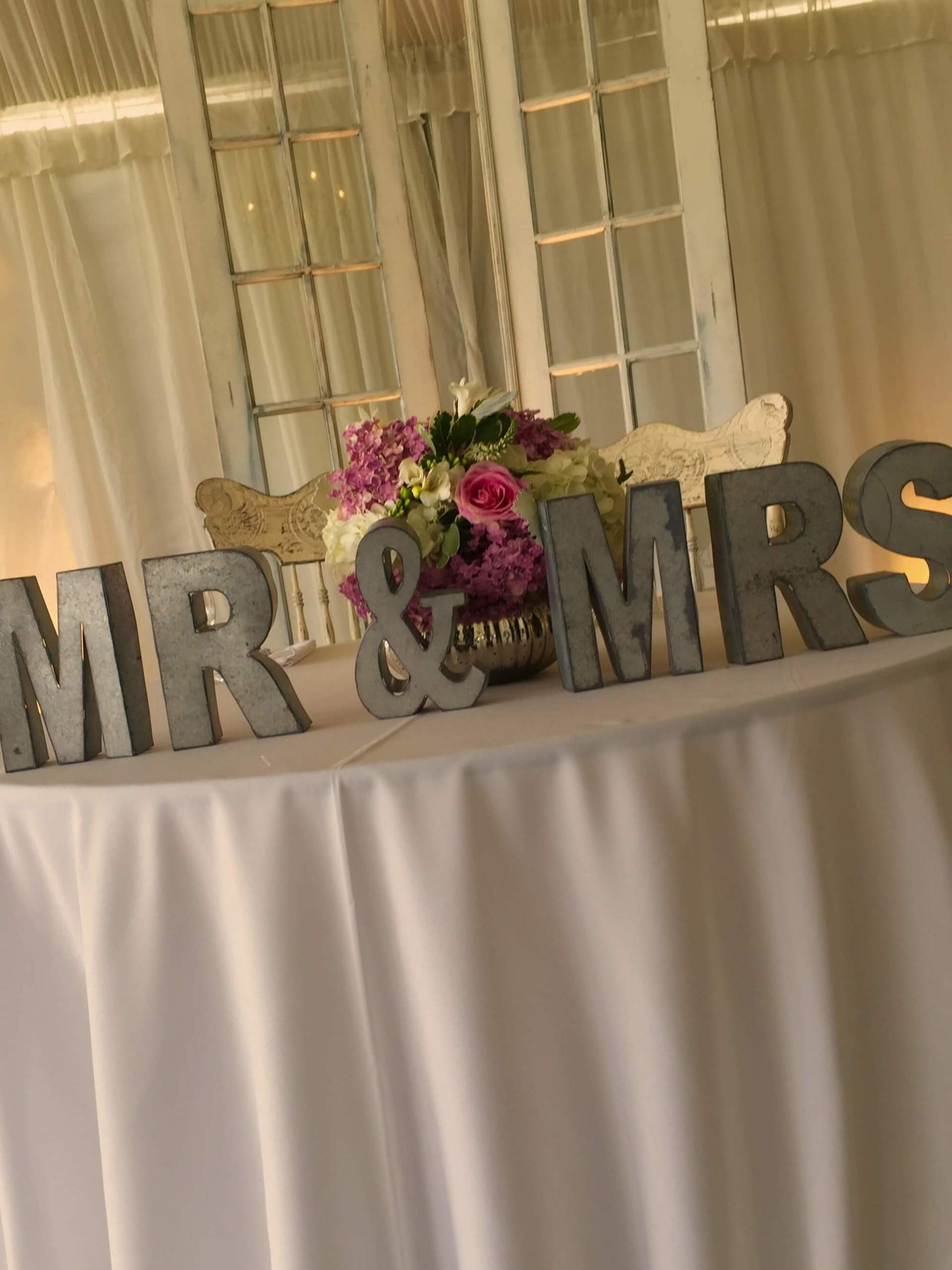 Gold Wedding Event Lighting