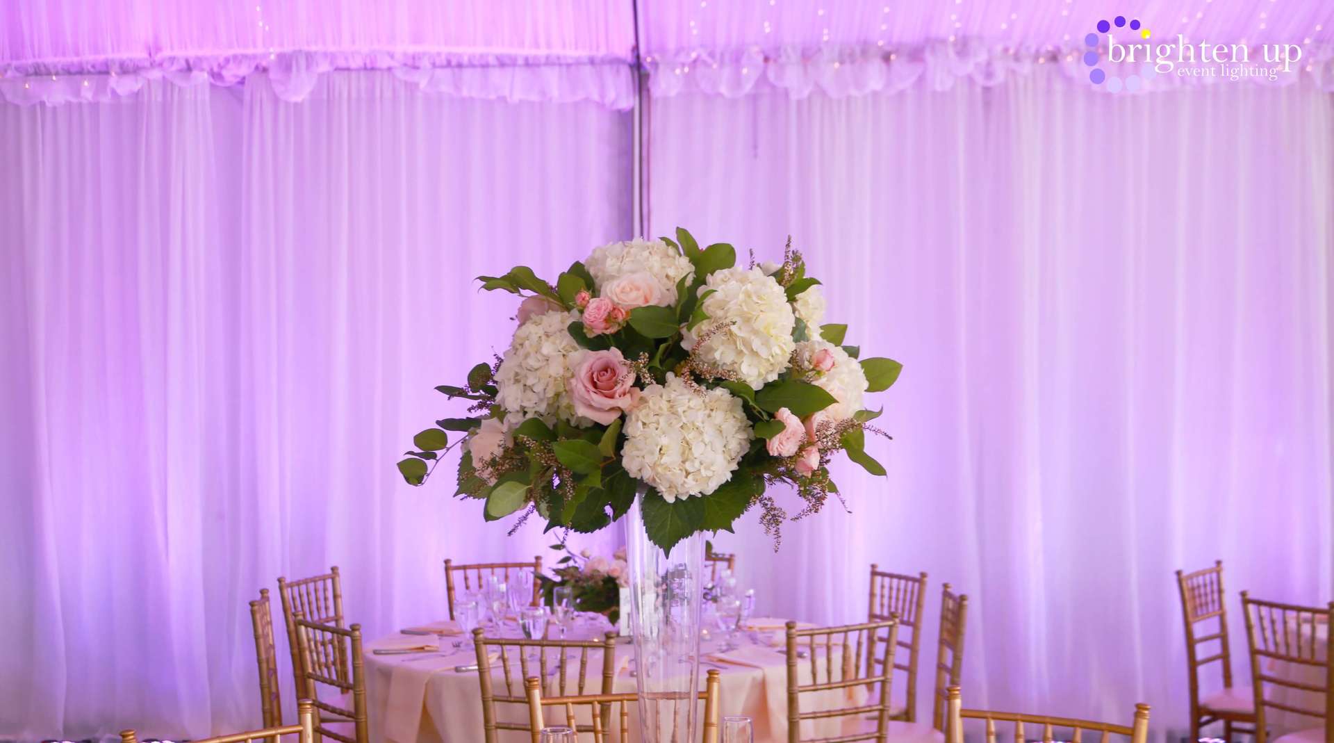 Westin Hotel Sacramento Wedding Purple Uplighting Brighten Up Event Lighting