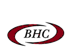 The bhc logo is a red and white oval with a black border.