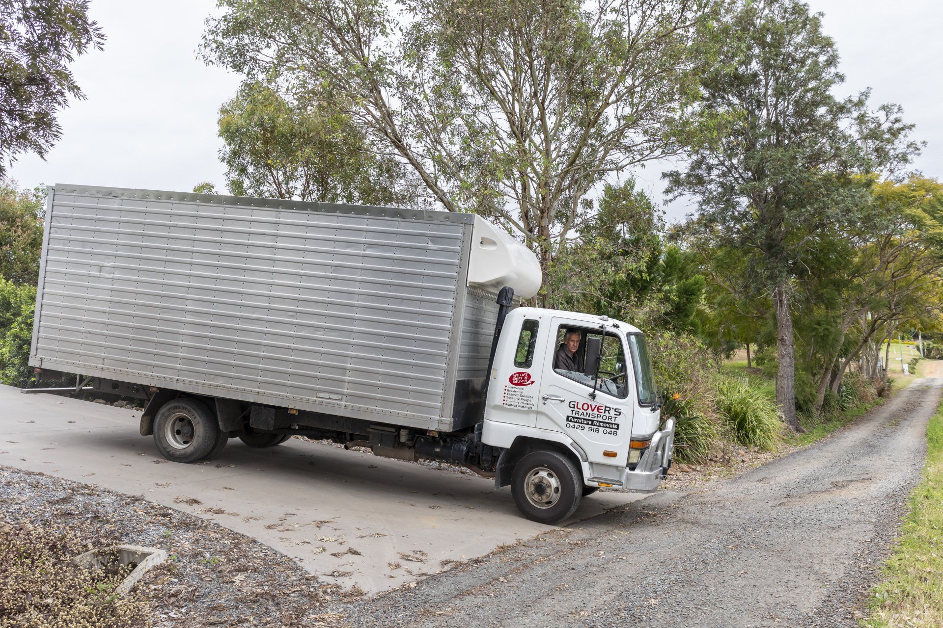 Truck Leaving Job — Storage Facility in Glenwood, QLD