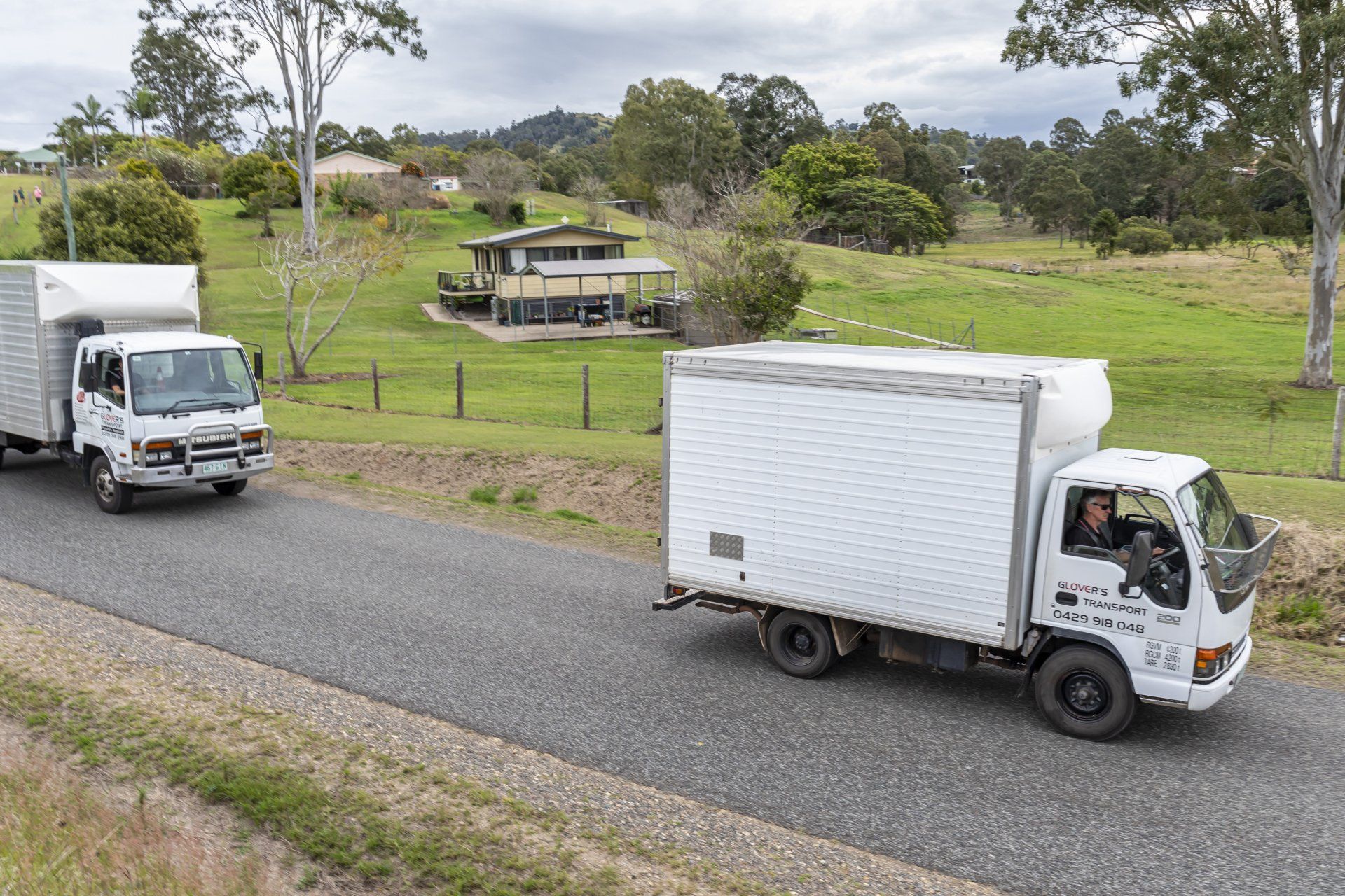 Trucks On The Road — Storage Facility in Glenwood, QLD