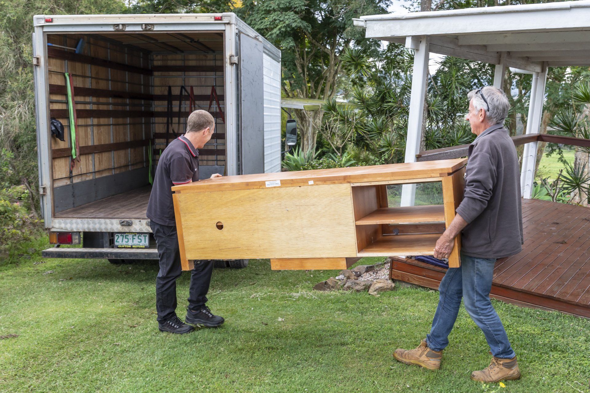 Workers Loading Truck — Furniture Removals in Glenwood, QLD