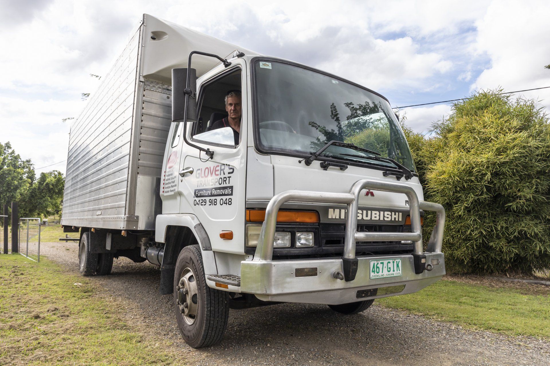 Truck On Driveway — Packing Services in Glenwood, QLD