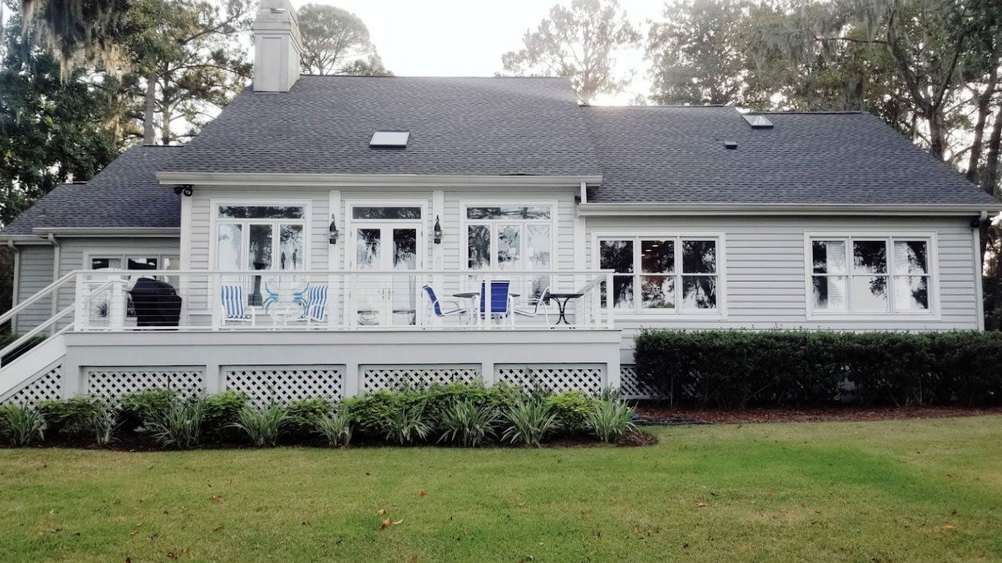 View of white house — Savannah, GA — Professional Grade Gutters