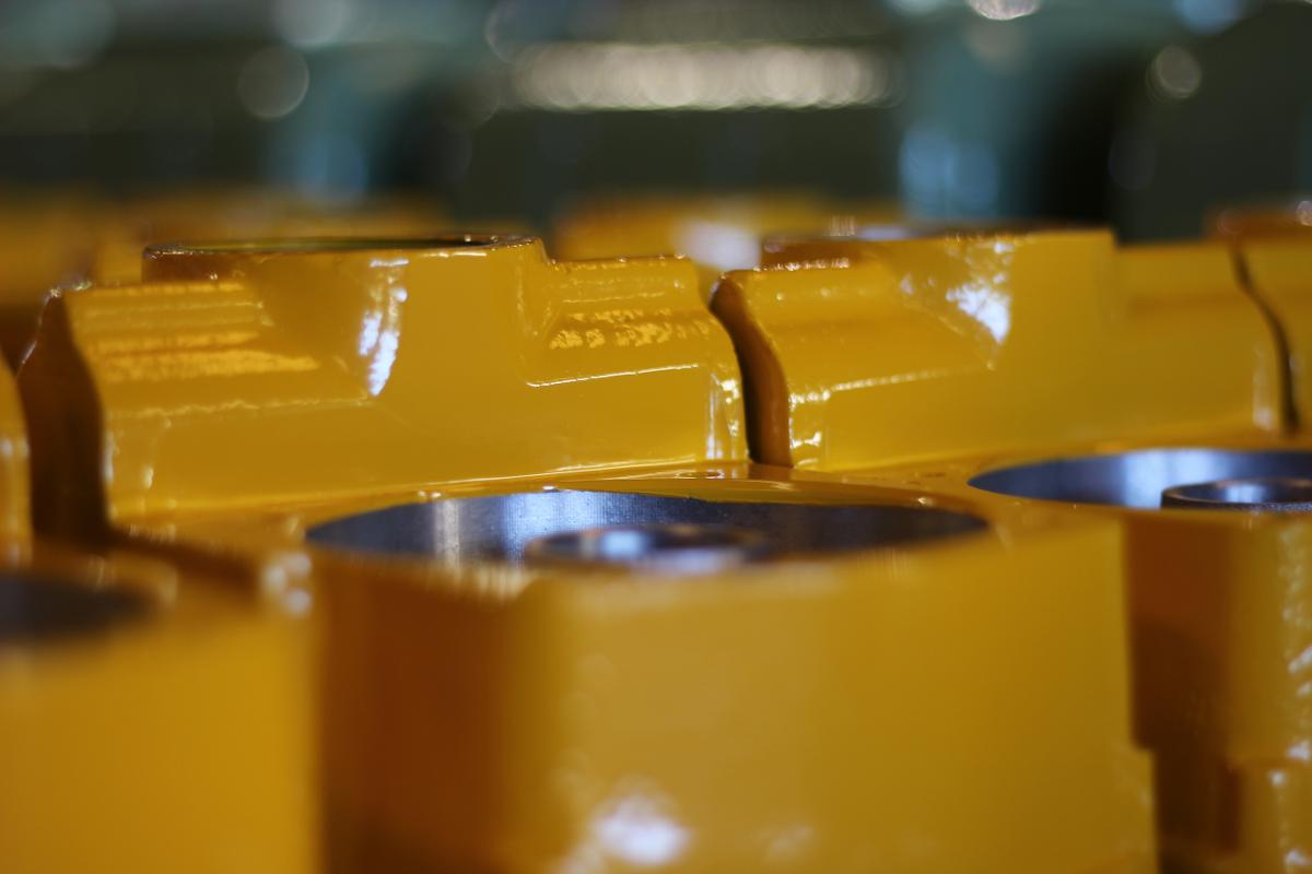 custom yellow powder coating