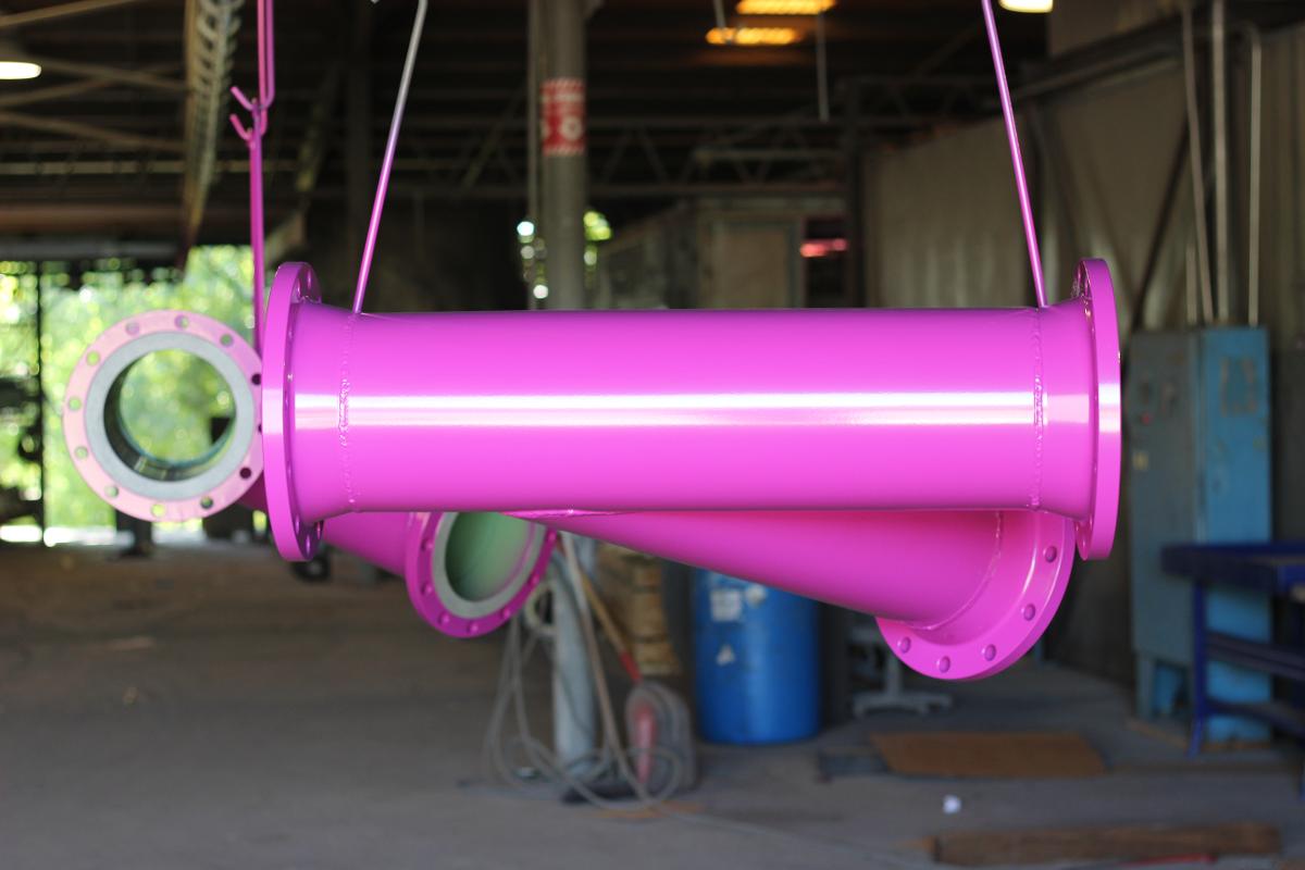 custom blue powder coating