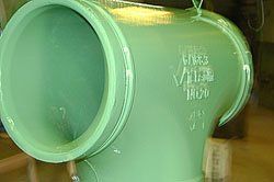 green powder coating of pipe