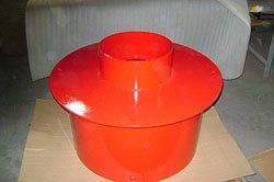 custom red powder coating