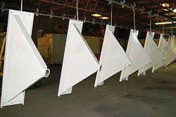 industrial powder coating project