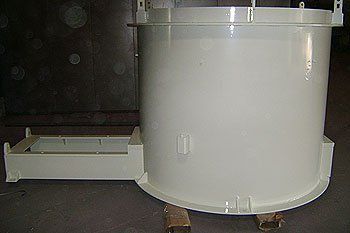 industrial powder coating project