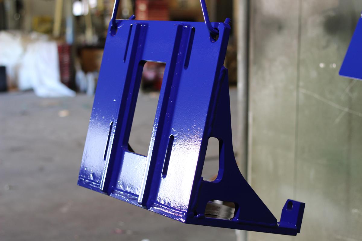 custom blue powder coating