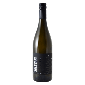 Witte wijn, Fetească Regală druif, Transsylvanië Roemenië – Solevari wijn met modern zwart etiket