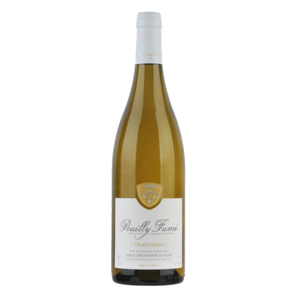 Witte wijn van Sauvignon Blanc druif uit Pouilly-Fumé Frankrijk, frisse wijn met mineraliteit en elegantie, Loire wijn.