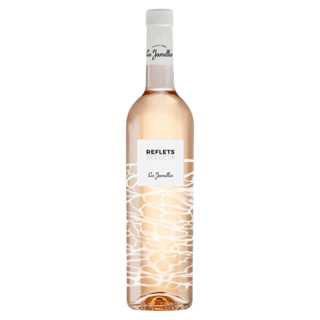 Rosé wijn van Les Jamelles uit Zuid-Frankrijk, verfijnde wijn met lichte kleur, fruit en frisheid, Franse rosé wijn.