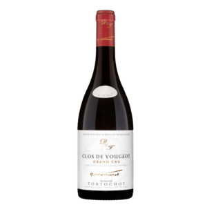 Franse wijn van Pinot Noir uit Bourgogne, Clos de Vougeot Grand Cru van Tortochot met wit etiket en verfijnde rode wijn