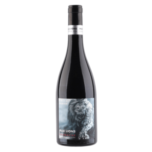 Italiaanse wijn van Primitivo, Max Lions met stoer leeuwenetiket en krachtige rode wijn met rijpe fruittonen en warmte