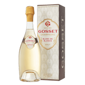 Gosset Blanc de Blancs wijn met luxe doos – elegante champagne wijn van Chardonnay druif uit Frankrijk